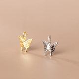 TrustDavis 925 Sterling Silver Butterfly Zircon Charm Pendant