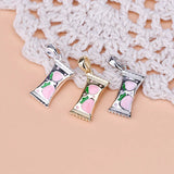 TrustDavis 925 Sterling Silver Candy Charm Pendant DIY Jewelry HY136