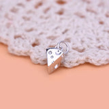 TrustDavis 925 Sterling Silver Sweet Cheese Charm Pendant