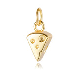 TrustDavis 925 Sterling Silver Sweet Cheese Charm Pendant