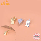 TrustDavis 925 Sterling Silver Sweet Cheese Charm Pendant
