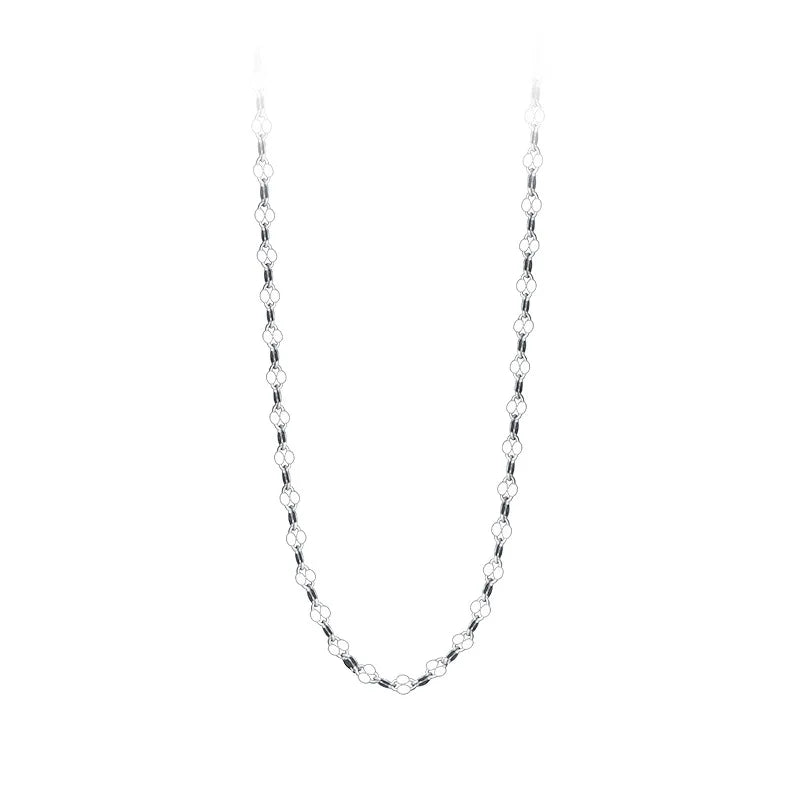TrustDavis 925 Silver Sweet Clavicle Necklace For Women Wedding Birthday Gift