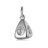 925 Sterling Silver Chinese Zongzi Charm Pendant DIY Jewelry DZ450