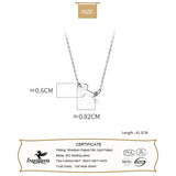 TrustDavis Silver Cross Pendant Necklace for Women