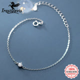 TrustDavis 925 Sterling Silver CZ Bracelet Wedding Party Fine S925 Jewelry