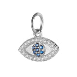 TrustDavis Real 925 Sterling Silver Sweet Eye Dazzling CZ Charm Pendant
