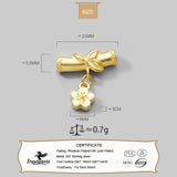 TrustDavis 925 Sterling Silver Flower Pendant for Bracelet Necklace DZ866