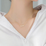Davis 925 Sterling Silver Sweet Forever Pendant Necklace For Women