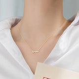 Davis 925 Sterling Silver Sweet Forever Pendant Necklace For Women