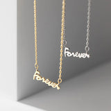 Davis 925 Sterling Silver Sweet Forever Pendant Necklace For Women