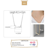 Davis 925 Sterling Silver Sweet Forever Pendant Necklace For Women