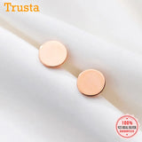 TrustDavis 925 Sterling Silver Stud Earrings For Women