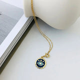 TrustDavis Silver Eye CZ Charm Pendant DIY Jewelry