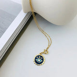 TrustDavis Silver Eye CZ Charm Pendant DIY Jewelry