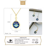 TrustDavis Silver Eye CZ Charm Pendant DIY Jewelry