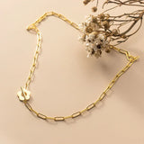 TrustDavis 925 Sterling Silver Flower Chain Choker Necklace