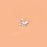 TrustDavis 925 Silver Bee Charm Pendant DIY Jewelry HY076