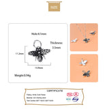 TrustDavis 925 Silver Bee Charm Pendant DIY Jewelry HY076