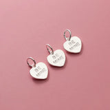 TrustDavis 925 Sterling Silver Be Mine Heart Charm Pendant