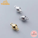 TrustDavis 925 Sterling Silver Sweet Magnet Attracts Ball DIY Necklace Bracelet