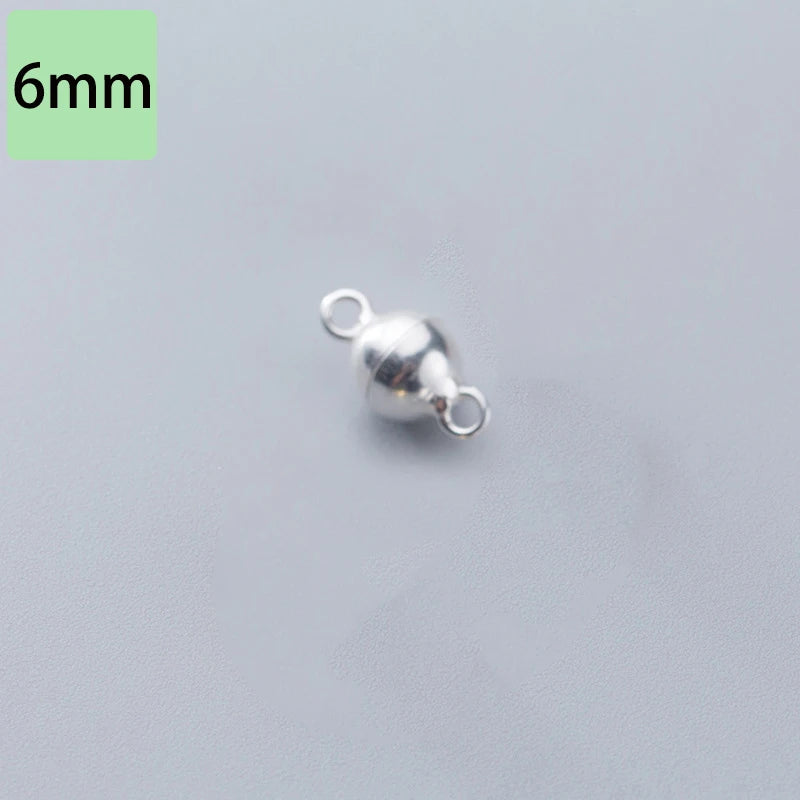 TrustDavis 925 Sterling Silver Sweet Magnet Attracts Ball DIY Necklace Bracelet