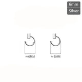 TrustDavis 925 Sterling Silver Square Charm Stud Earrings
