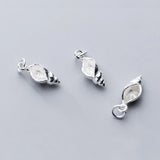 TrustDavis 925 Sterling Silver Conch Charm Pendant DIY Jewelry