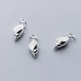 TrustDavis 925 Sterling Silver Conch Charm Pendant DIY Jewelry