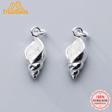 TrustDavis 925 Sterling Silver Conch Charm Pendant DIY Jewelry