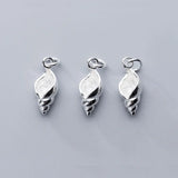 TrustDavis 925 Sterling Silver Conch Charm Pendant DIY Jewelry
