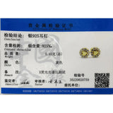 925 Silver Romantic Heart CZ Stud Earrings For Girls