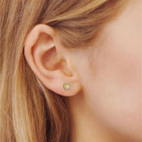 925 Silver Romantic Heart CZ Stud Earrings For Girls
