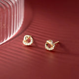TrustDavis 925 Sterling Silver Heart CZ Stud Earrings Wedding Mother's Jewelry