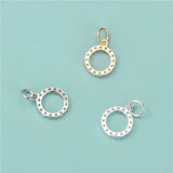 TrustDavis Genuine 925 Sterling Silver CZ Charm Pendant DIY Jewelry HY417