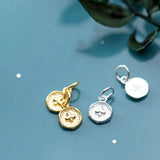 TrustDavis 925 Sterling Silver Flower Charm Pendant