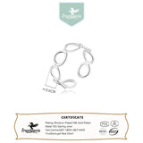 TrustDavis 925 Sterling Silver Sweet Round Finger Ring For Women
