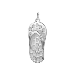 TrustDavis 925 Sterling Silver Slippers Charm Pendant DIY Fine Jewelry