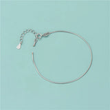 TrustDavis 925 Sterling Silver Snake Chain Charms Bracelet DIY Jewelry HY187