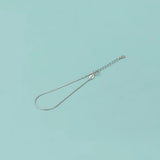 TrustDavis 925 Sterling Silver Snake Chain Charms Bracelet DIY Jewelry HY187