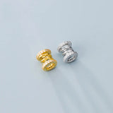TrustDavis 925 Sterling Silver CZ Beads DIY Accessories Fine Jewelry