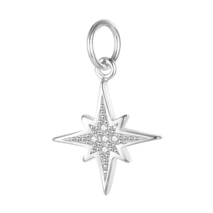 TrustDavis Star CZ Charm Pendant