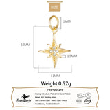 TrustDavis Star CZ Charm Pendant