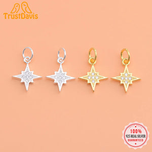 TrustDavis Star CZ Charm Pendant