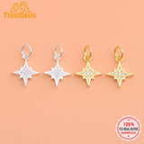 TrustDavis Star CZ Charm Pendant