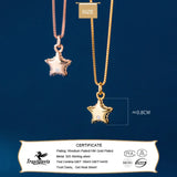 TrustDavis 925 Silver Sweet Star CZ Pendant DIY Necklace Bracelet Accessory