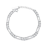 TrustDavis 925 Silver Charm Bracelet For Women Wedding Party Fine Jewelry
