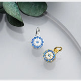 TrustDavis 925 Sterling Silver CZ Eye Charm Pendant DIY Accessories