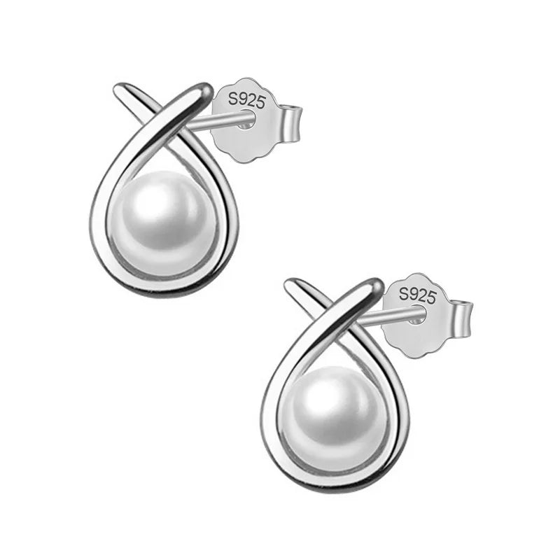 Davis 925 Silver Fish Stud Earrings For Teen Girls DG0157