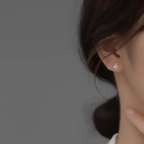 Davis 925 Silver Fish Stud Earrings For Teen Girls DG0157