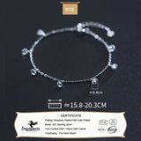 925 Sterling Silver Rhinestone Bracelet For Women - DS3195